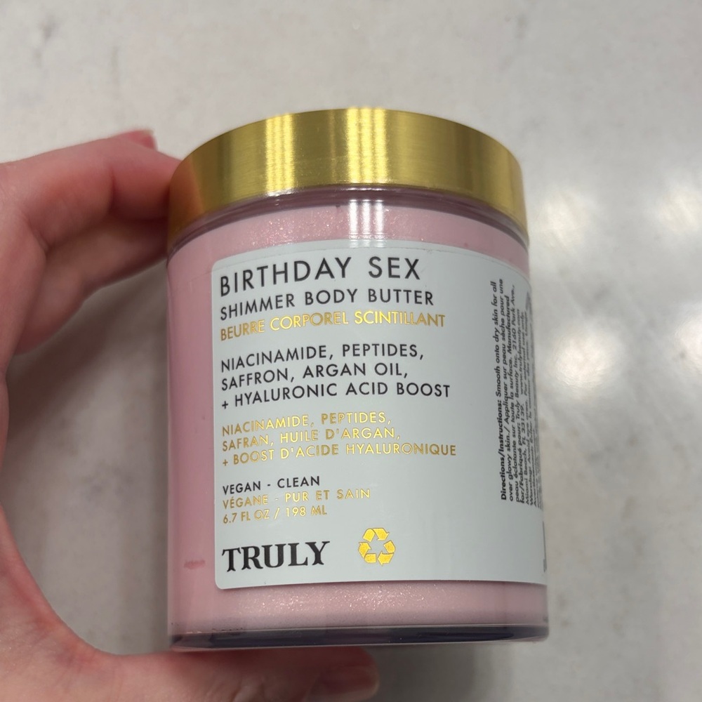 TRULY Birthday Sex Shimmer Body Butter - Pink and Gold
